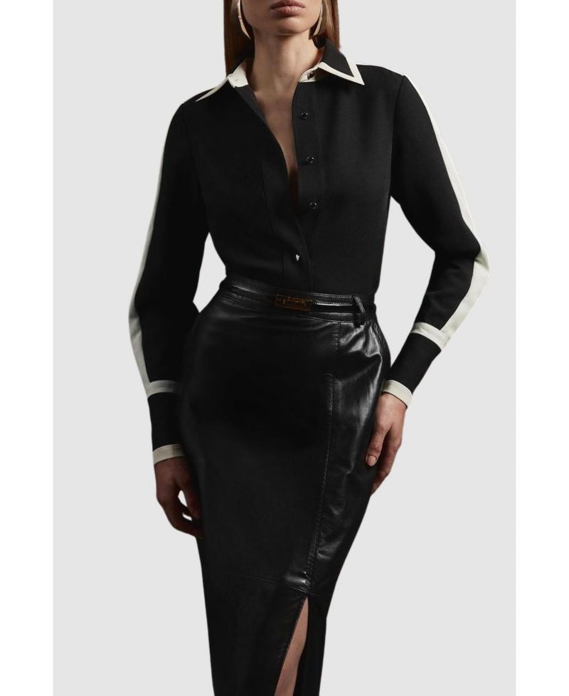 Women's Colour Block Twill Woven Shirt