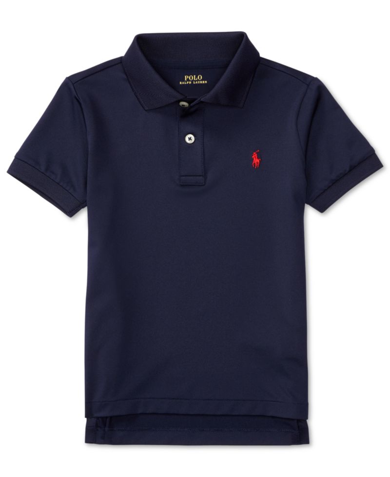 Toddler and Little Boys Performance Jersey Polo Shirt