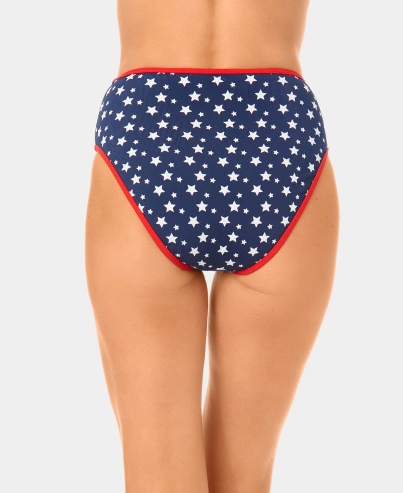 Women's Starstruck Mini Rib High-Waist Swim Bottoms