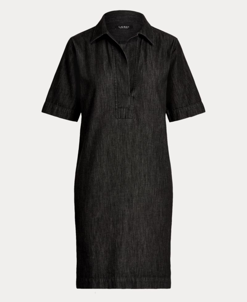 Denim Cotton Shift Dress
