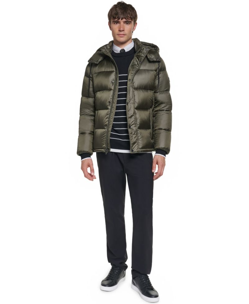 Men's Down Hooded Puffer