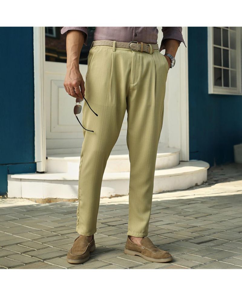 Men's Lime Green Chino Trousers