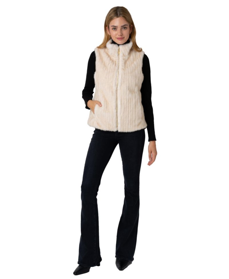 Women's Reversible Faux Fur Vest