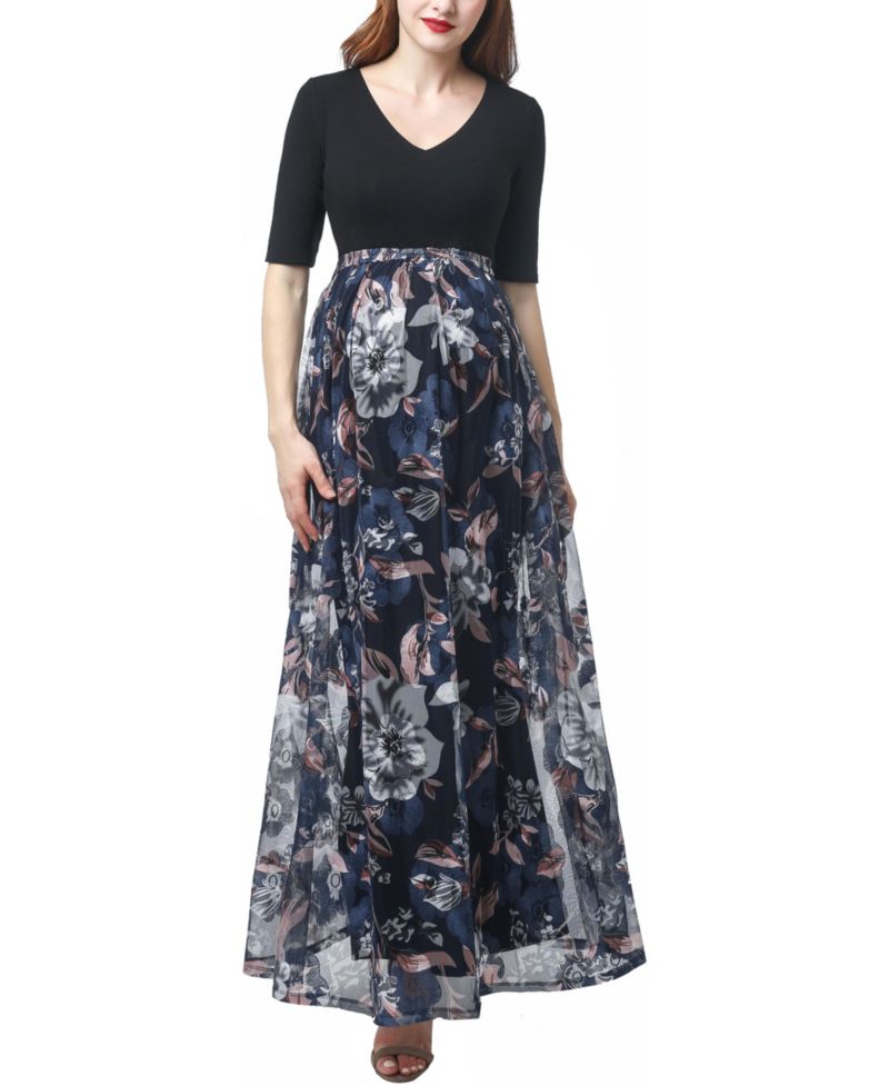 Women's Annabelle Mesh Print Maxi Dress