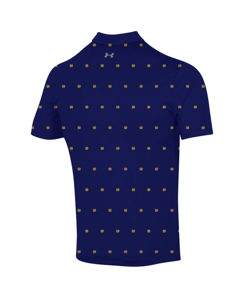 Men's Navy Notre Dame Fighting Irish Gameday ArmourFuse Polo Shirt