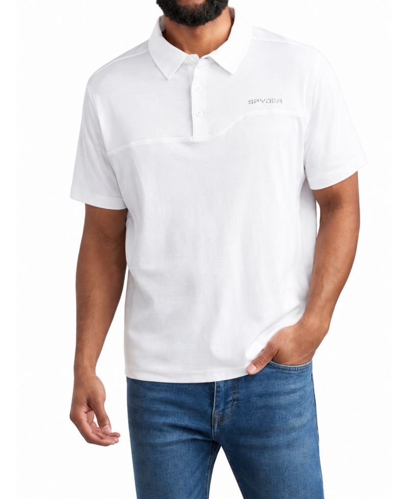 Men's Short-Sleeve Regular-Fit Cotton-Blend Polo Shirt