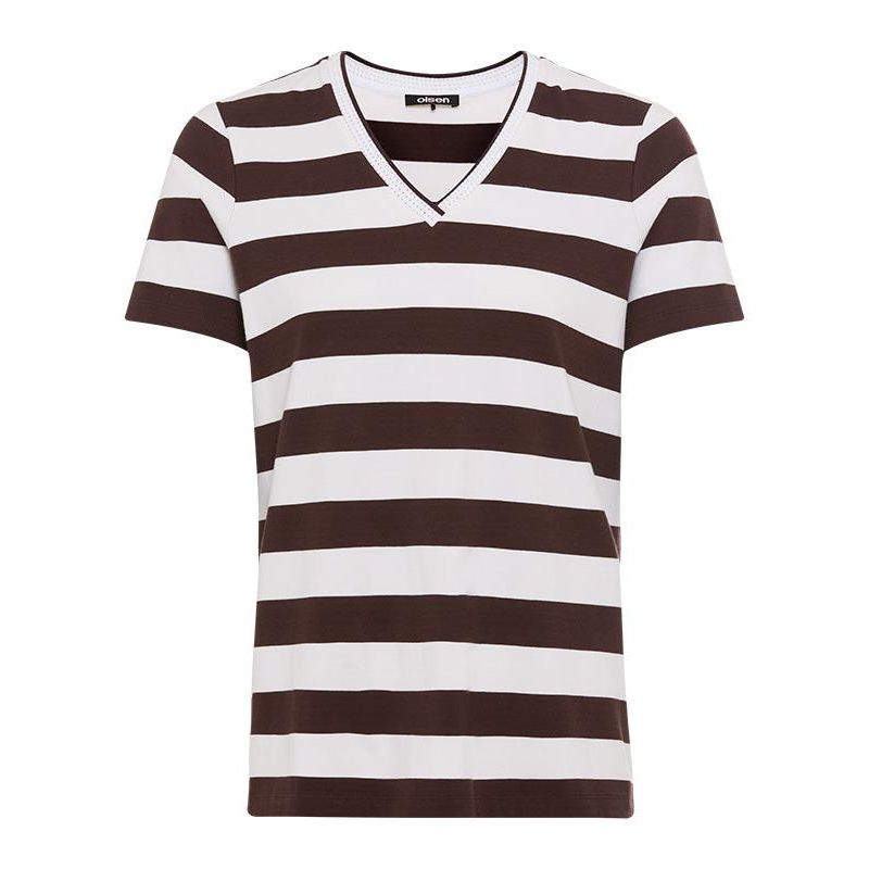 Women's Stripe V-Neck T-Shirt