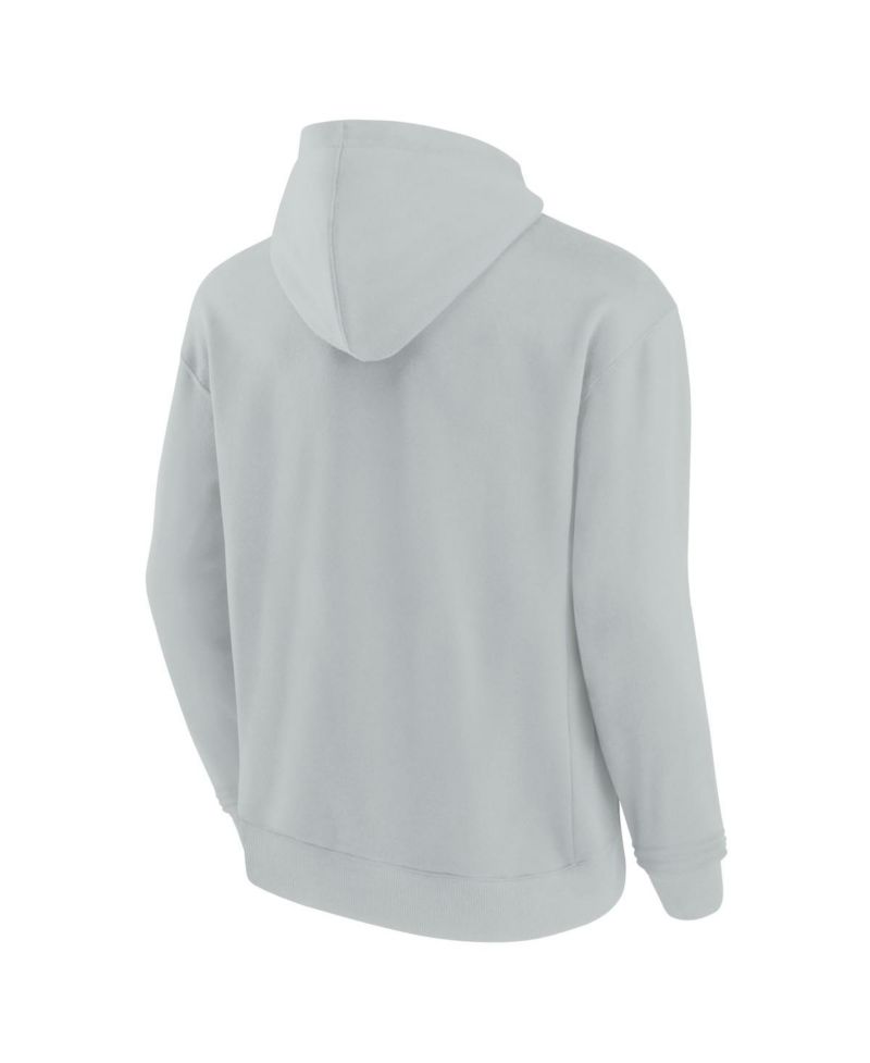 Men's and Women's Gray Miami Dolphins Super Soft Fleece Pullover Hoodie