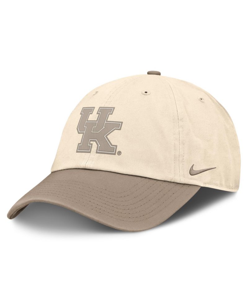 Men's Natural/Khaki Kentucky Wildcats Two-Tone Club Adjustable Hat