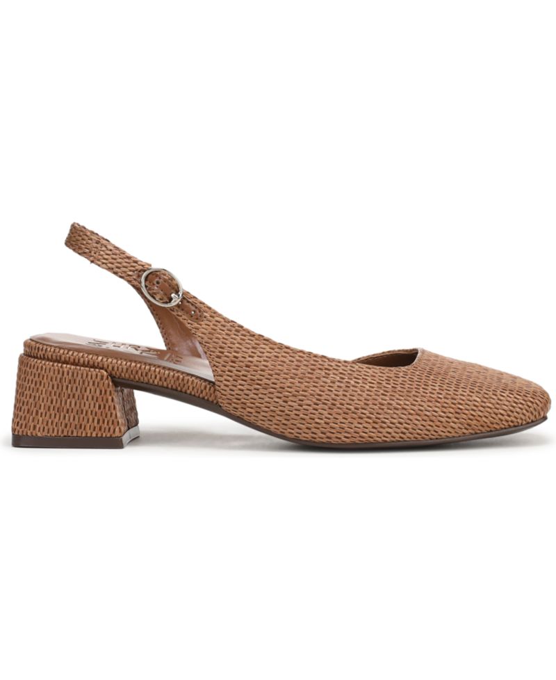 Women's Jayla Mid-Heel Square Toe Slingback Pumps