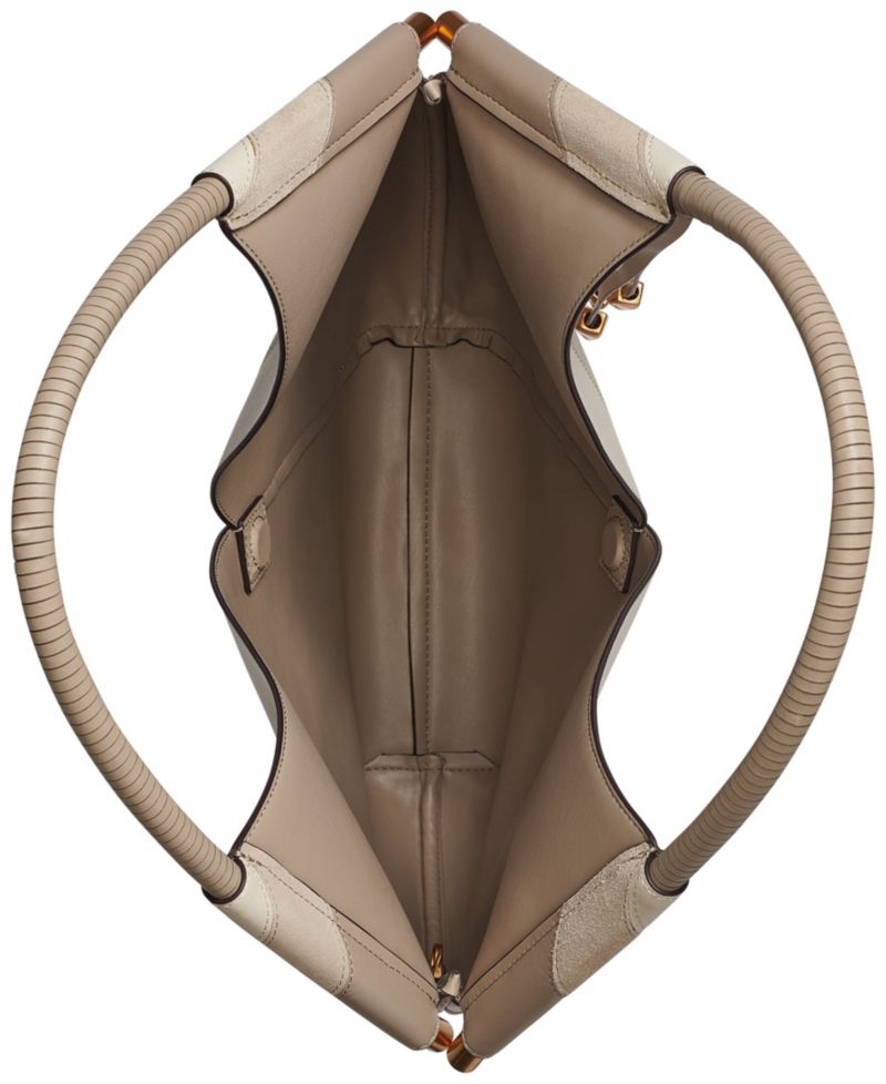 Baldwin Curve Pieced Large Shoulder Handbag