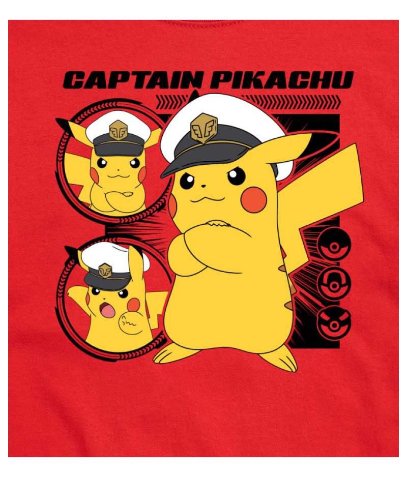 Hybrid Apparel Captain Pikachu Men's Short Sleeve Tee
