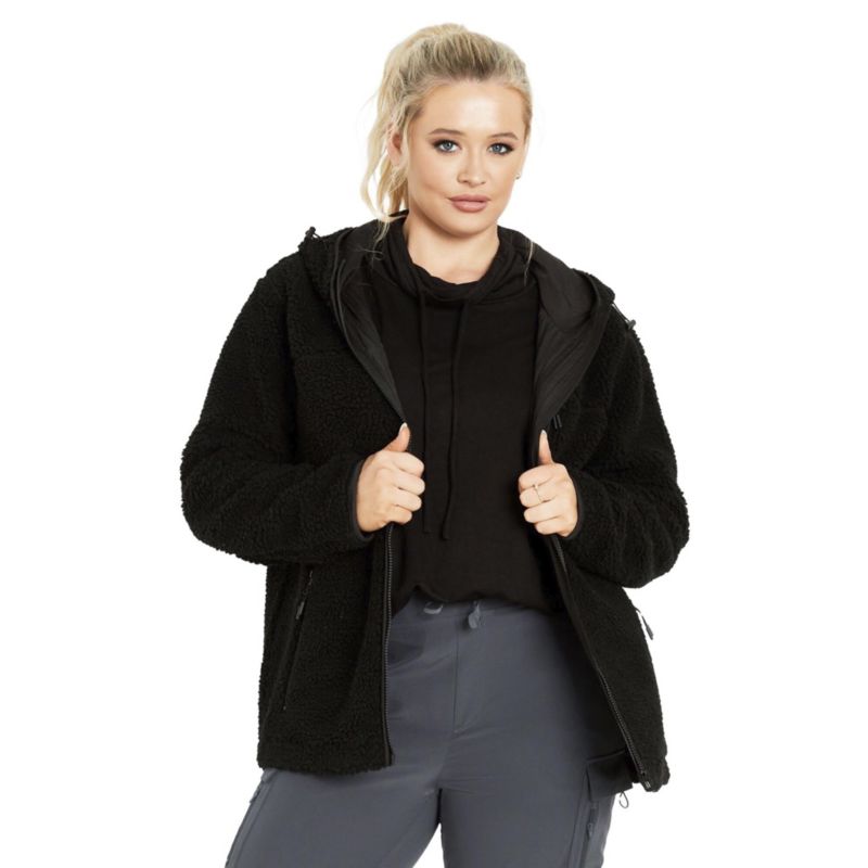 Women's Plus Size Kyla Fleece Zip Front Jacket