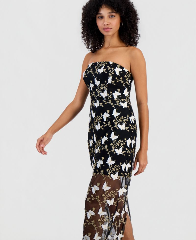 Women's Lace Sheath Midi Dress