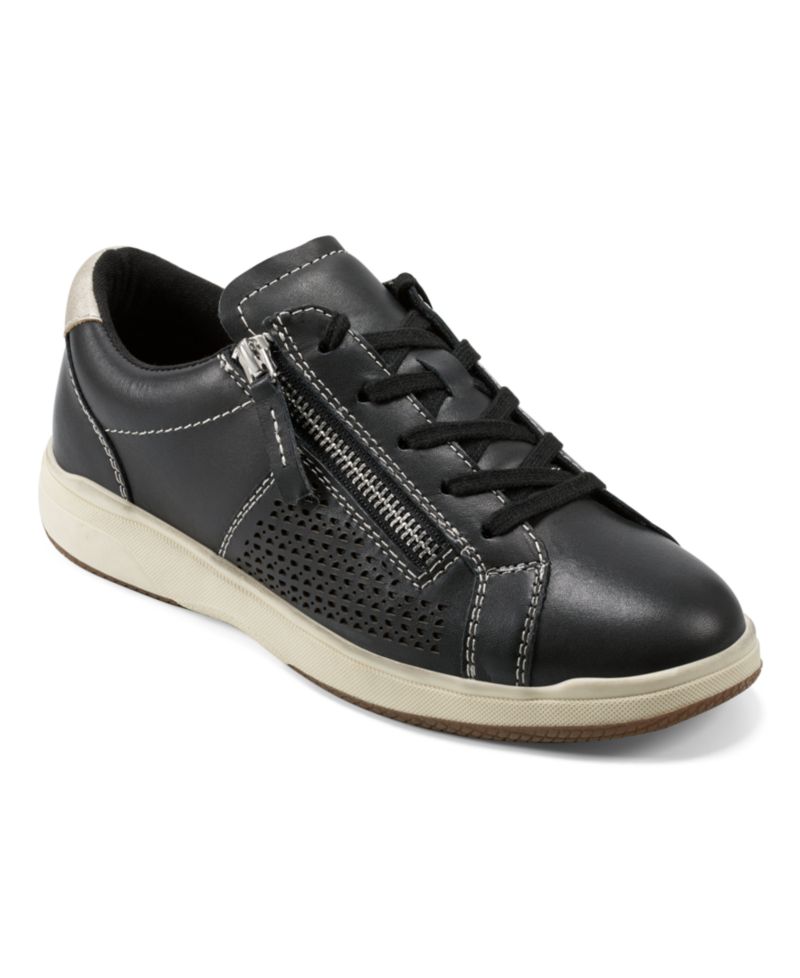 Women's Netta Side Zip Lace-Up Sneakers