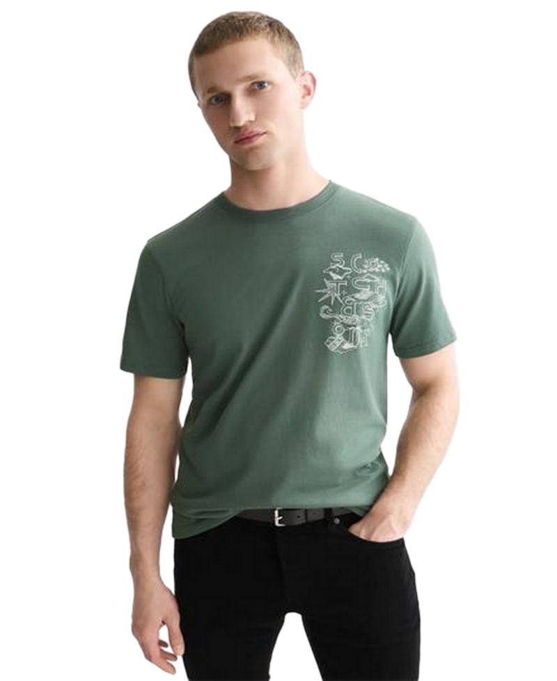Men's Left Chest Artwork Regular-Fit T-Shirt