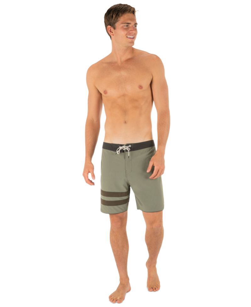 Men's Phantom Eco Block Party Solid Swim Board Shorts, 7" Inseam