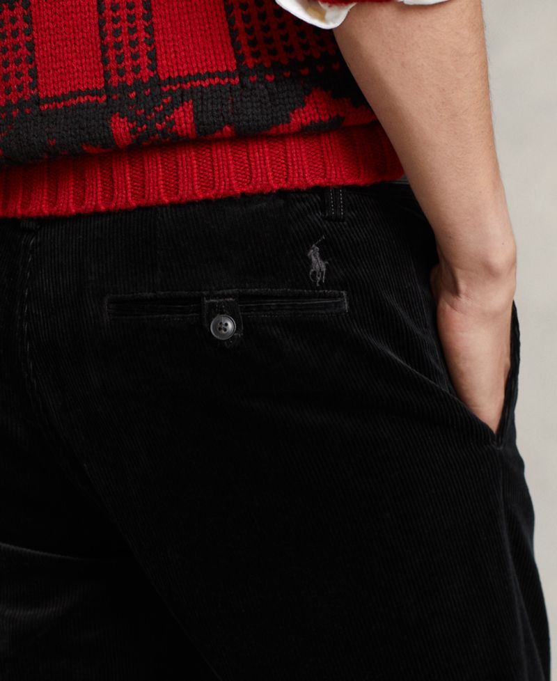 Men's Stretch Straight-Fit Corduroy Pants