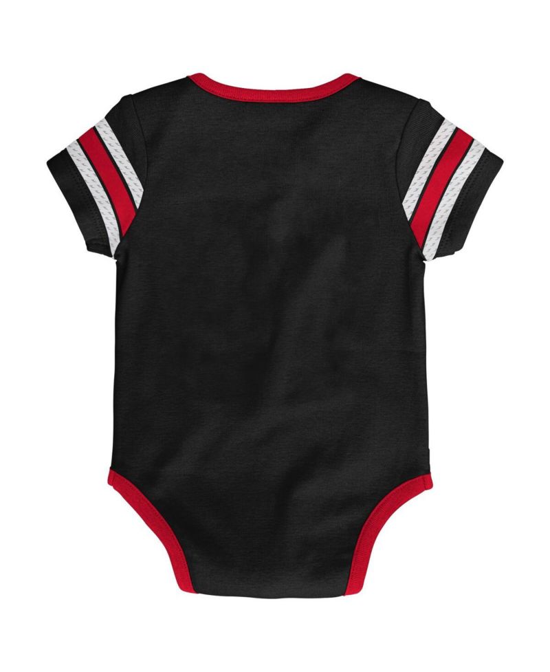 Baby Boys and Girls Black New Jersey Devils Hockey Jersey Bodysuit