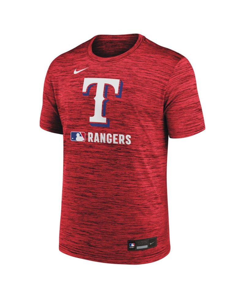 Men's Red Texas Rangers Authentic Collection Velocity Performance Practice T-Shirt