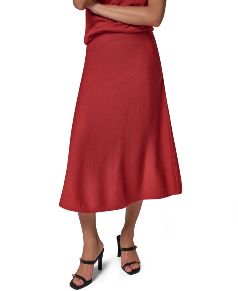 Women's A-Line Midi Pull-On Skirt