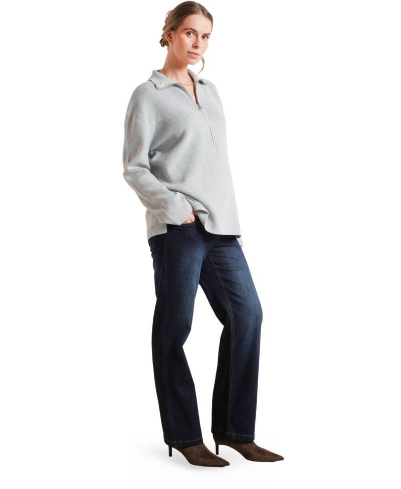 Women's Blaire Maternity Half-Zip Sweater