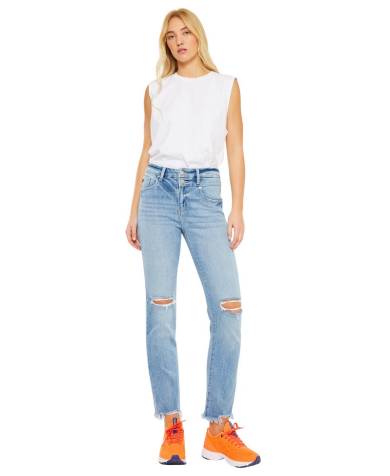 Women's Clover High Rise Slim Straight Jeans