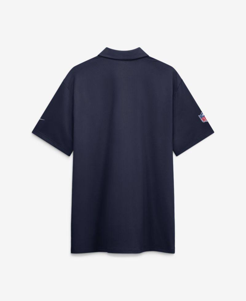 Men's Navy Denver Broncos Sideline Powerful Blocking Dri-FIT Tour Polo Shirt