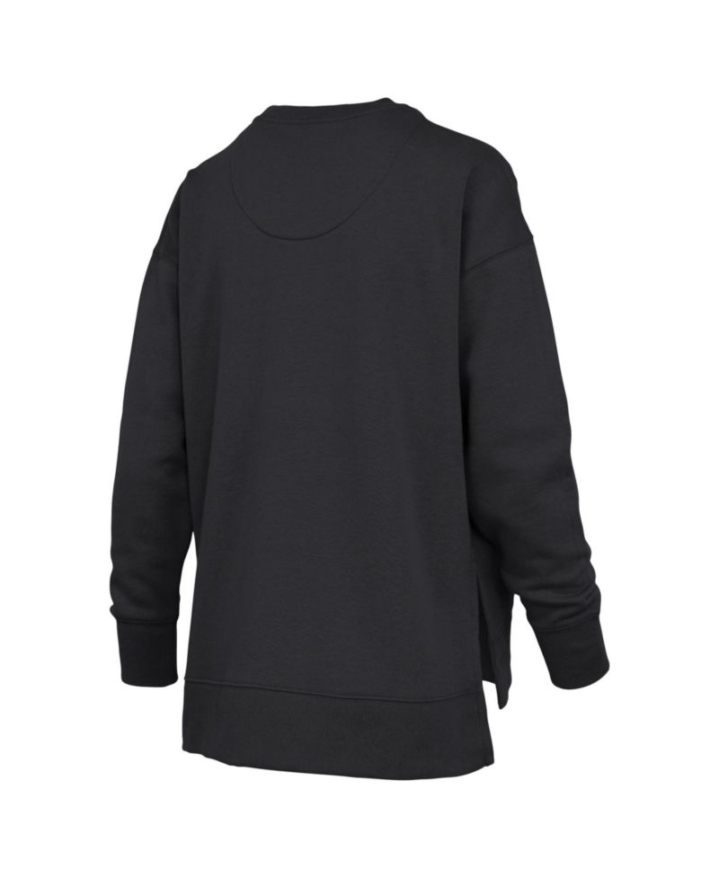 Women's Army Black Knights Bonanza Chenille Harper Script Crewneck Long-Sleeve Oversized Sweatshirt