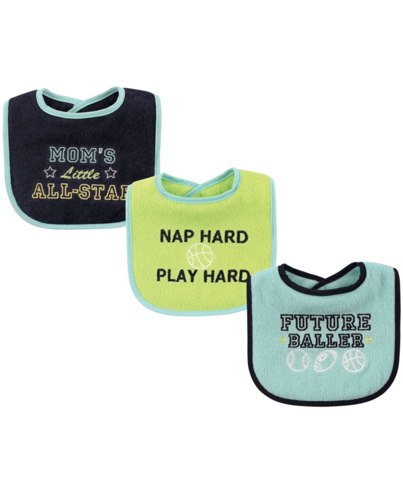 Cotton Drooler Bibs with Fiber Filling