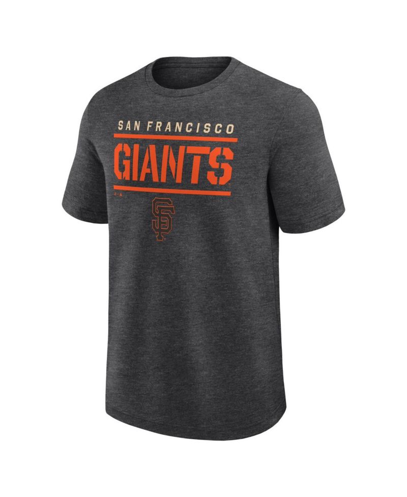 Men's Heather Charcoal San Francisco Giants Top Notch T-Shirt