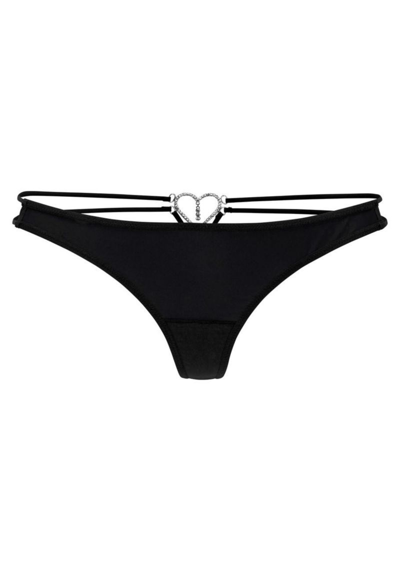 Women's Strappy Heart Minimal-Coverage Thong Underwear