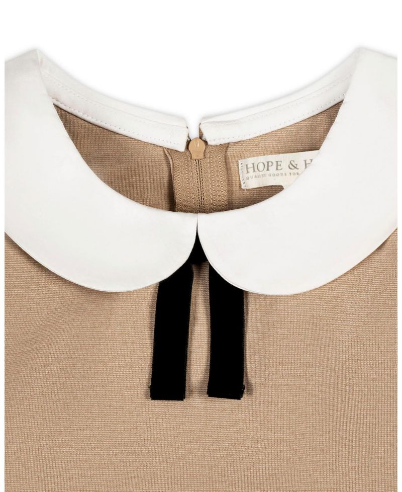 Little Girls (6 - 12) French Look Ponte Dress with Bow