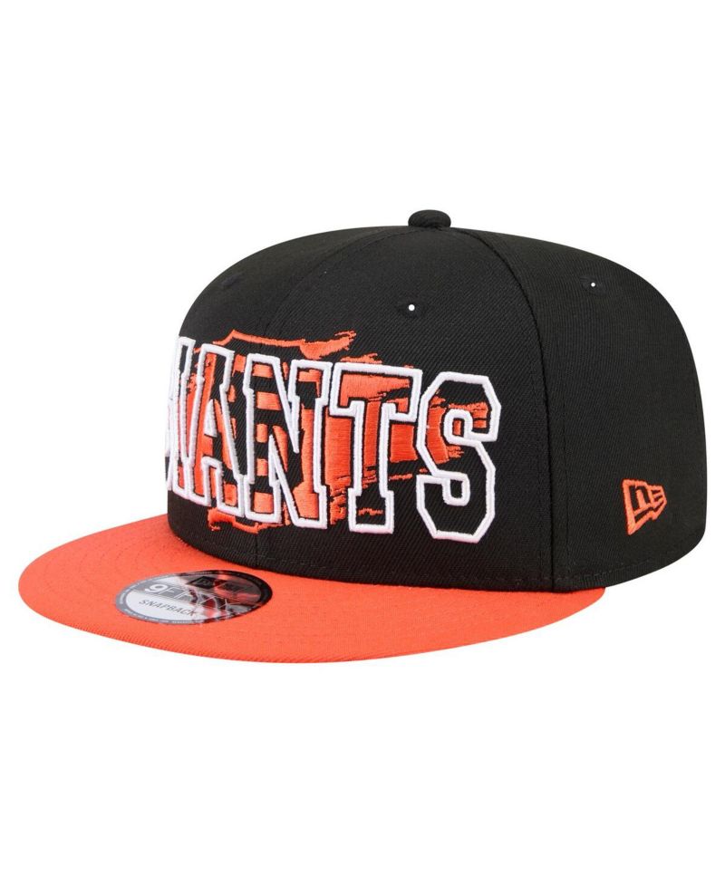 Men's Black San Francisco Giants Splatter 9FIFTY Snapback Hat