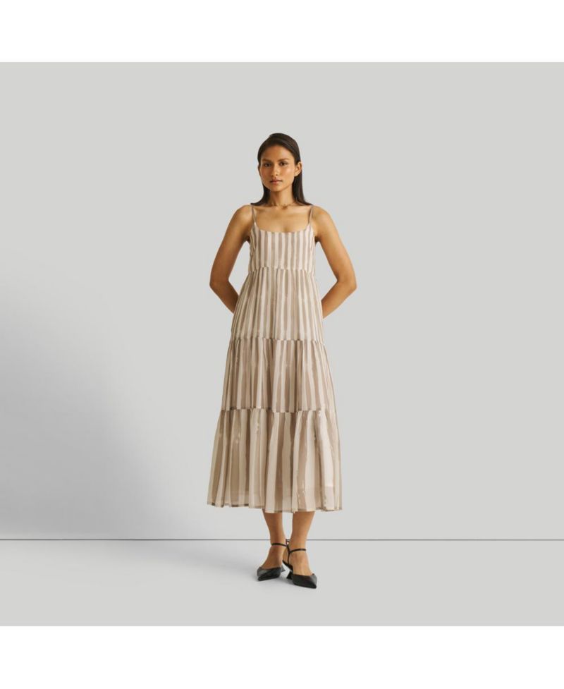 Women's Strappy Tiered Maxi Dress