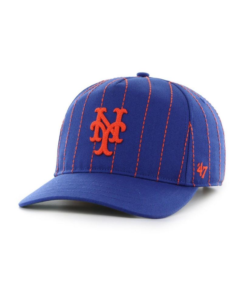 x Rawlings Men's Royal New York Mets Pinstripe Hitch Adjustable Hat