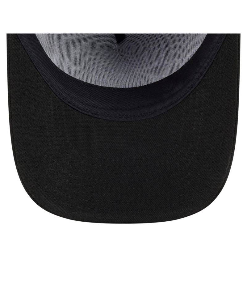 Men's Black Los Angeles Angels Motion A-Frame 9FIFTY Snapback Hat