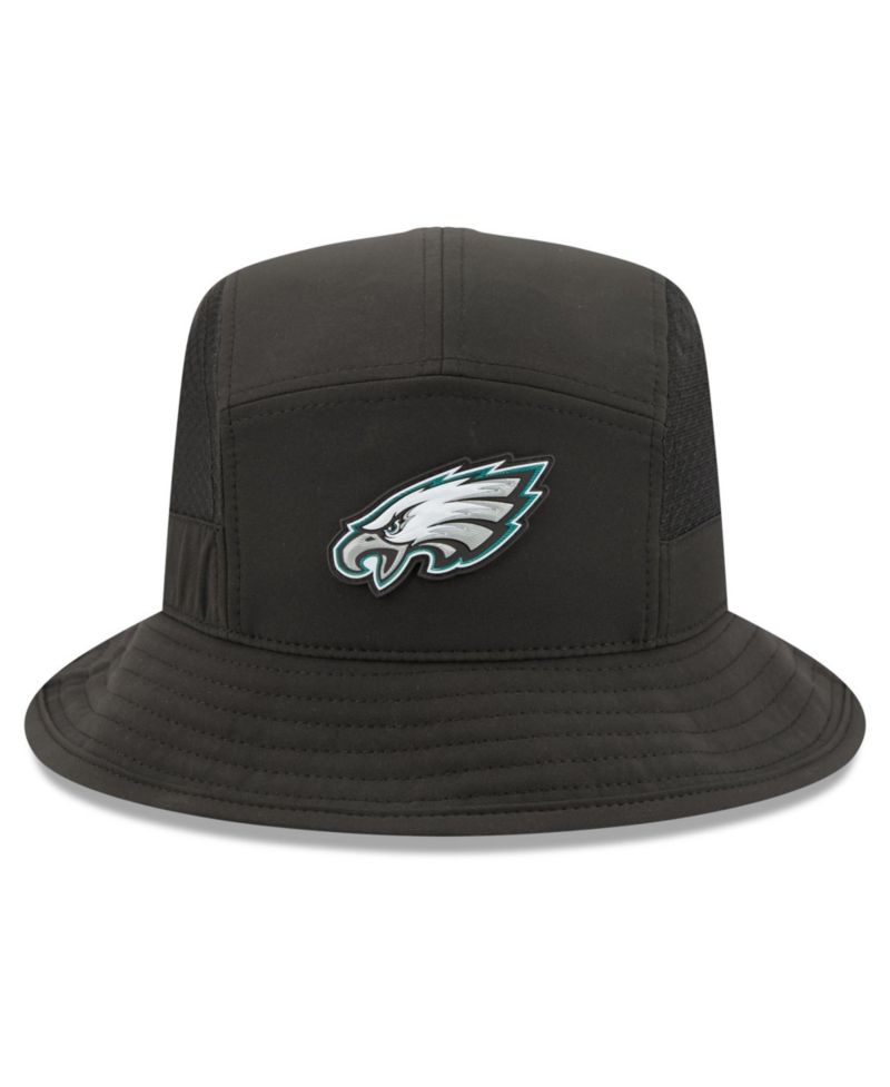 Men's Black Philadelphia Eagles 2026 Sideline Bucket Hat