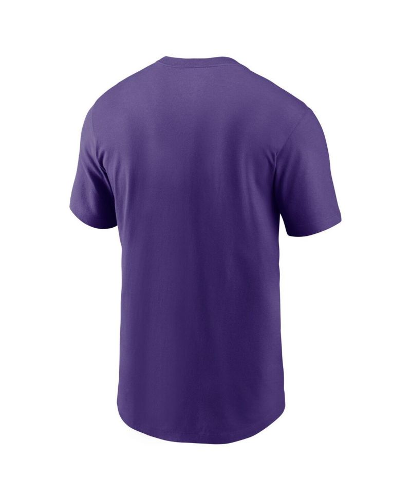Men's Purple LSU Tigers Basketball Icon T-Shirt