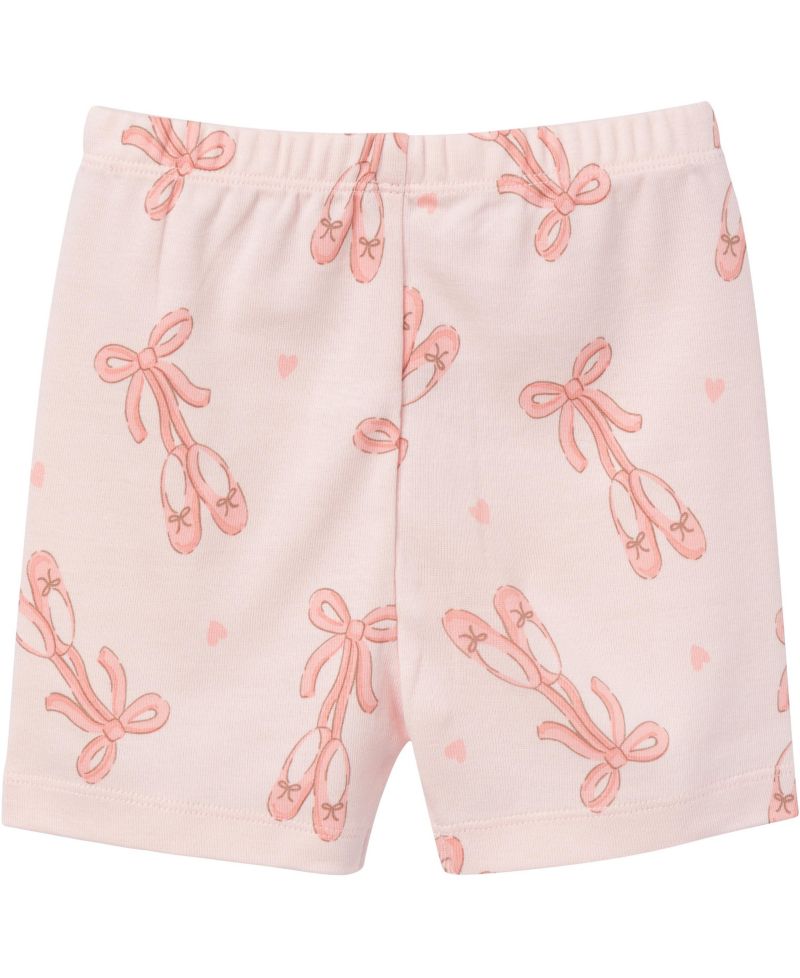 Baby Girls Top and Shorts Pajama Sets, 4-Piece, Stripes