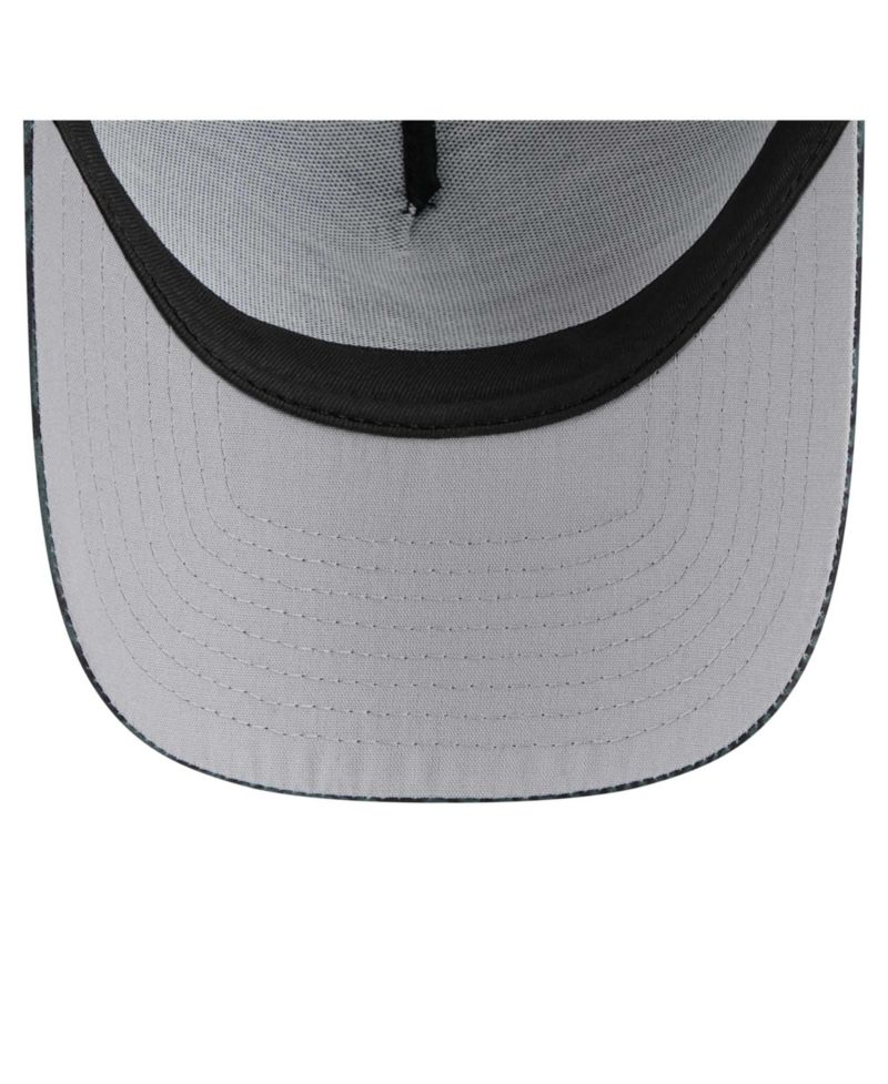 Men's Black Atlanta Braves 9FORTY A-Frame Trucker Adjustable Hat