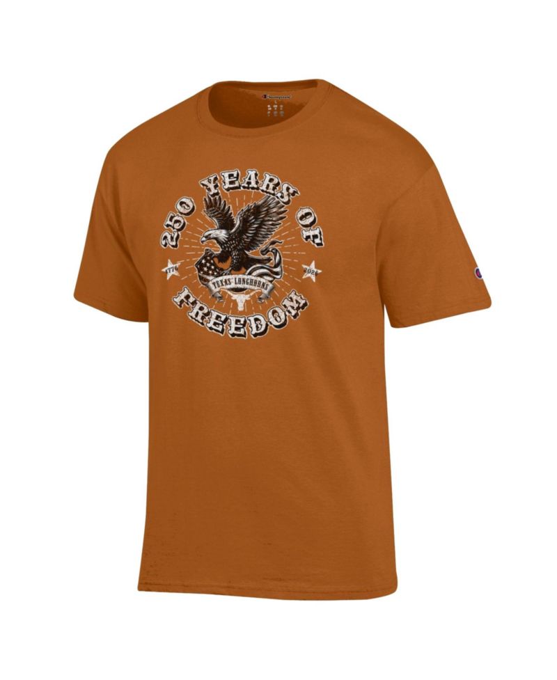 Men's Texas Orange Texas Longhorns Americana 250 Years of Freedom Tonal T-Shirt