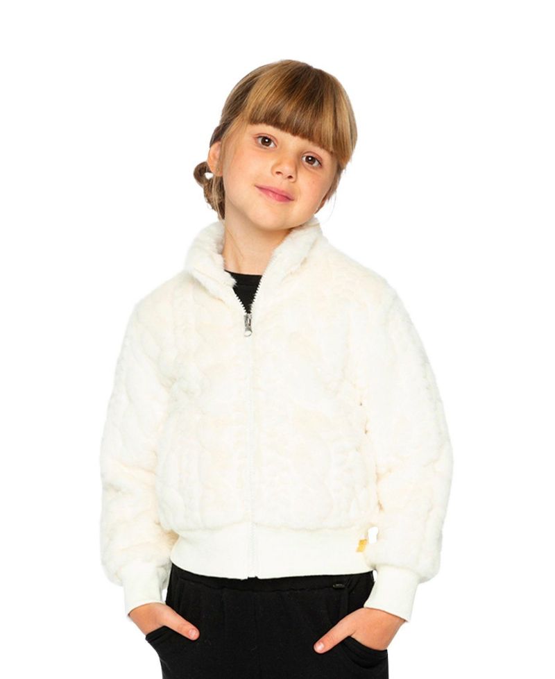 Toddler Girl (2-5) Faux Fur Jacquard Jacket