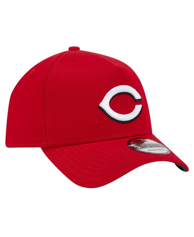 Men's Red Cincinnati Reds Team Color A-Frame 9forty Adjustable Hat