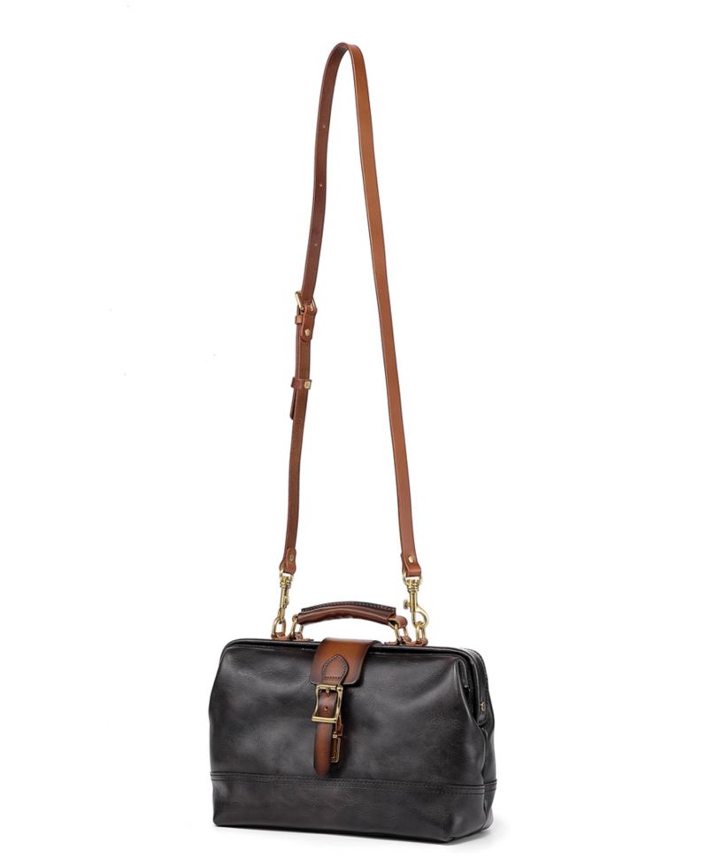 Doctor Small Leather Crossbody Satchel Bag