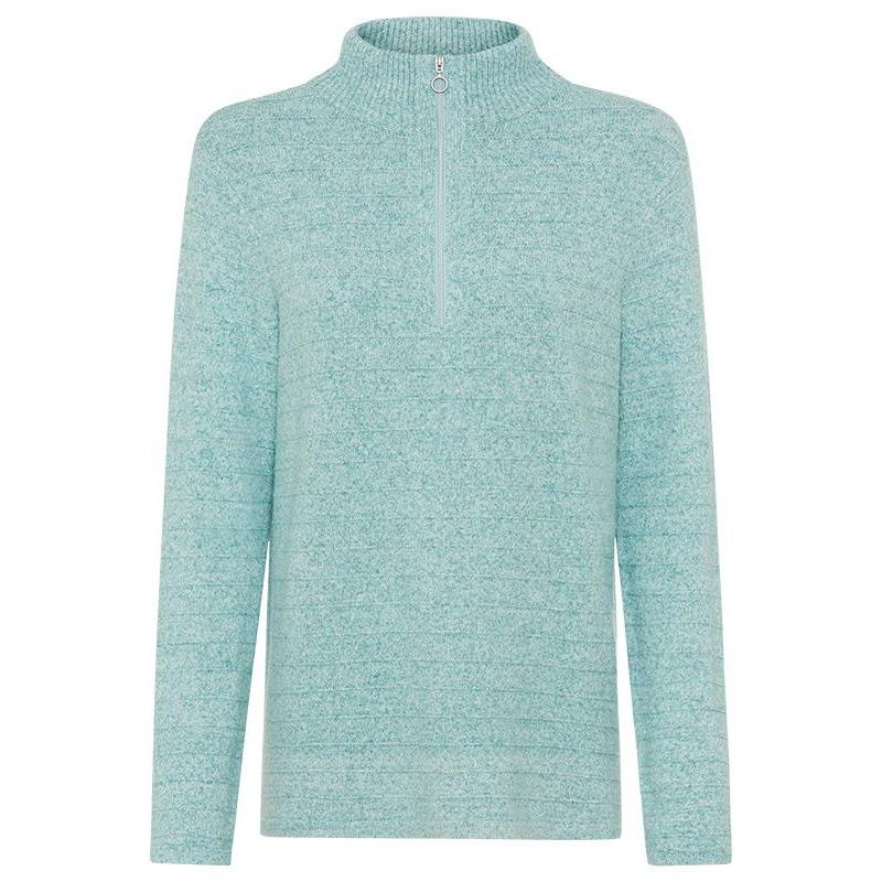 Women's Half Zip Mock Sweater
