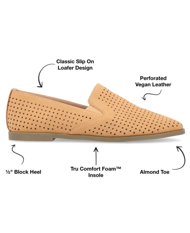 Women's Lucie Perforated Slip On Loafers