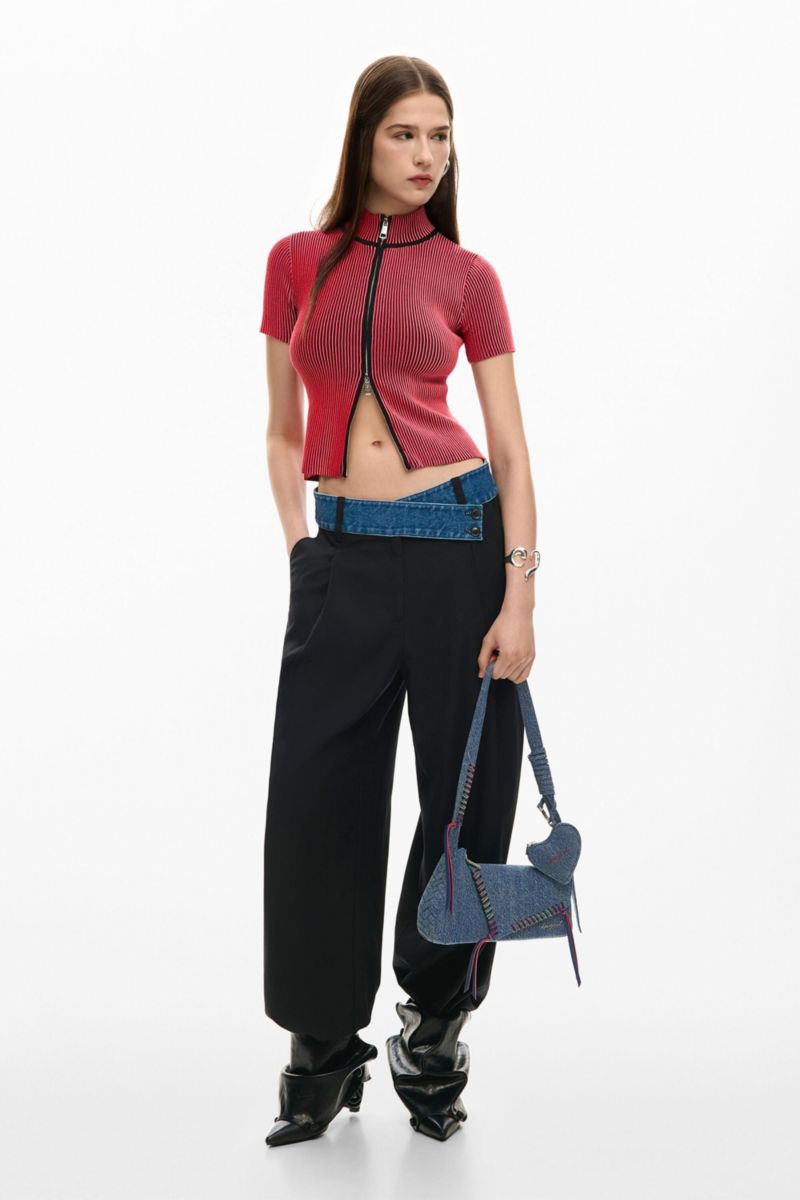 Women's Embroidered denim bag