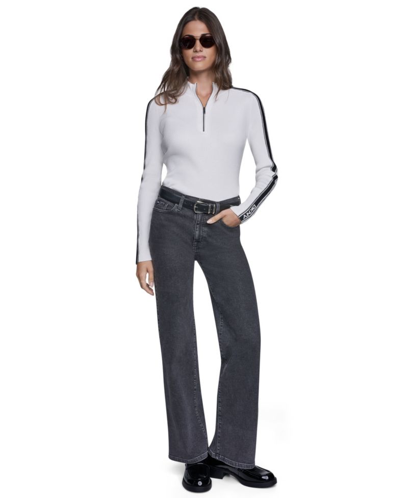 Women's Quarter-Zip Mock Neck Sweater