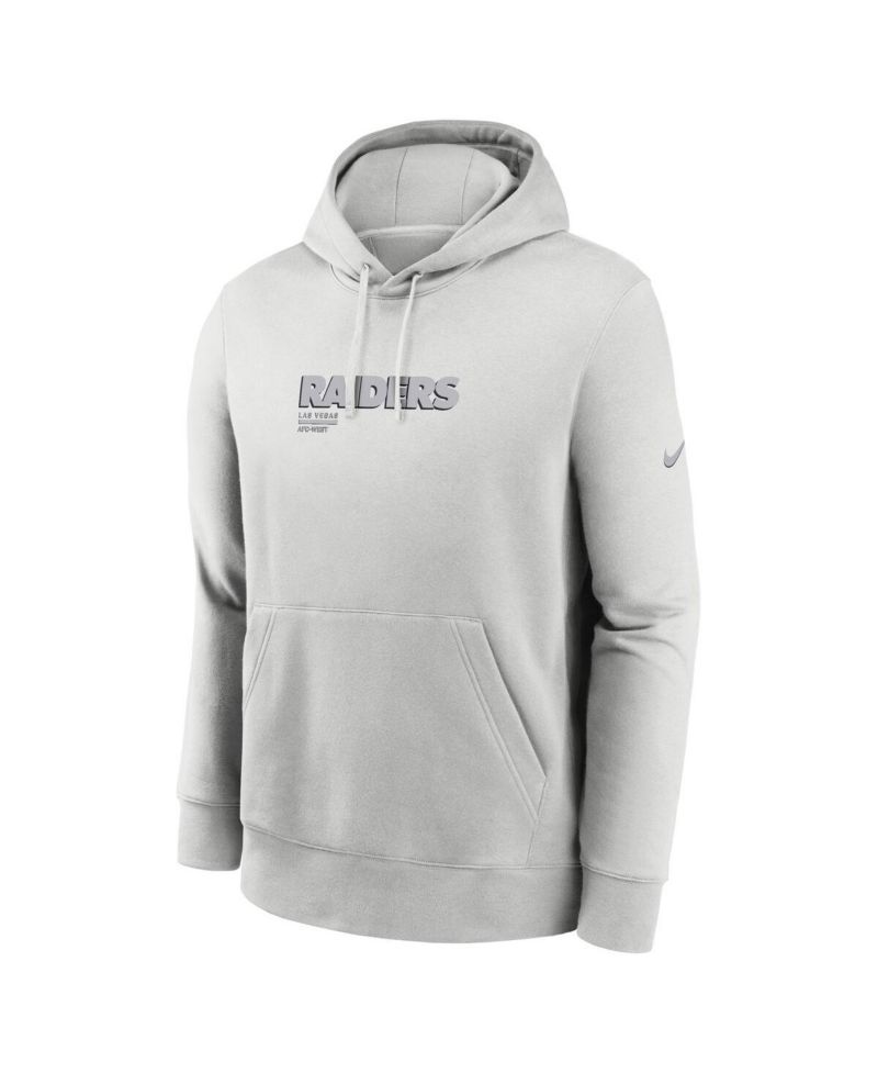 Men's Gray Las Vegas Raiders Edge Pack French Terry Club Pullover Hoodie